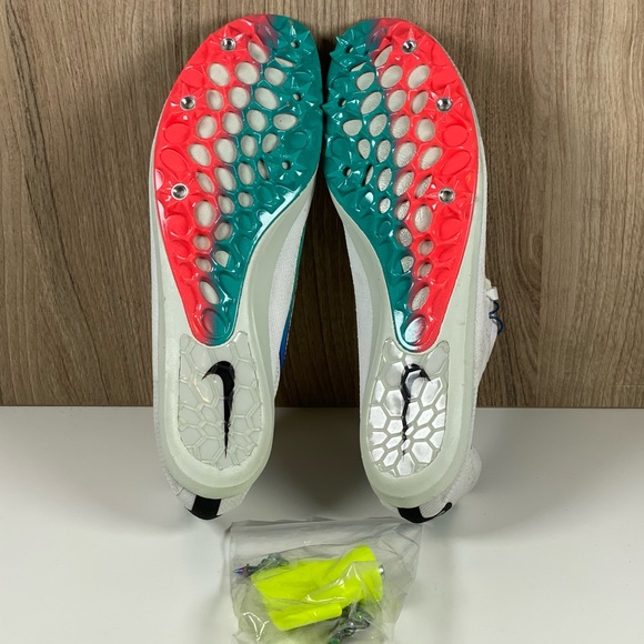 Nike Zoom Victory Elite 2 Track Spikes White Jade Crimson 835998-100 Men’s 5.5 - Picture 10 of 10